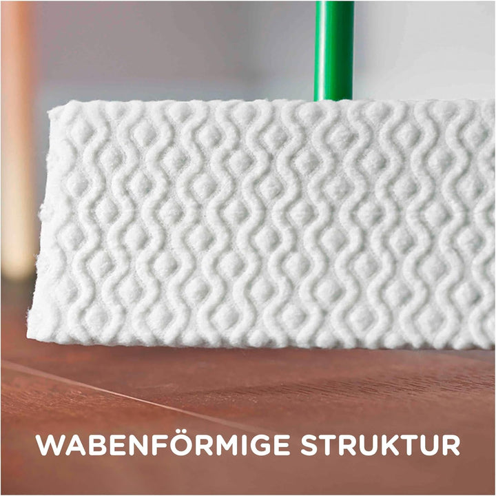 Swiffer Bodenwischer Starterset 1 Bodenwischer + 2 Trockene Bodentücher, Nimmt 3x Mehr Staub &amp; Haare