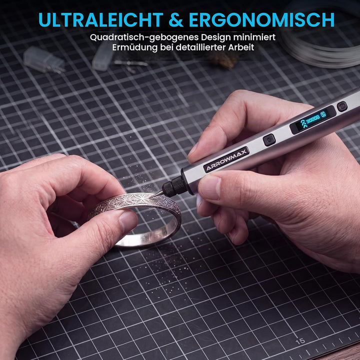 ARROWMAX 5 Gänge Mini Multifunktionswerkzeuge mit OLED, 30000 U/min SGS, SGS