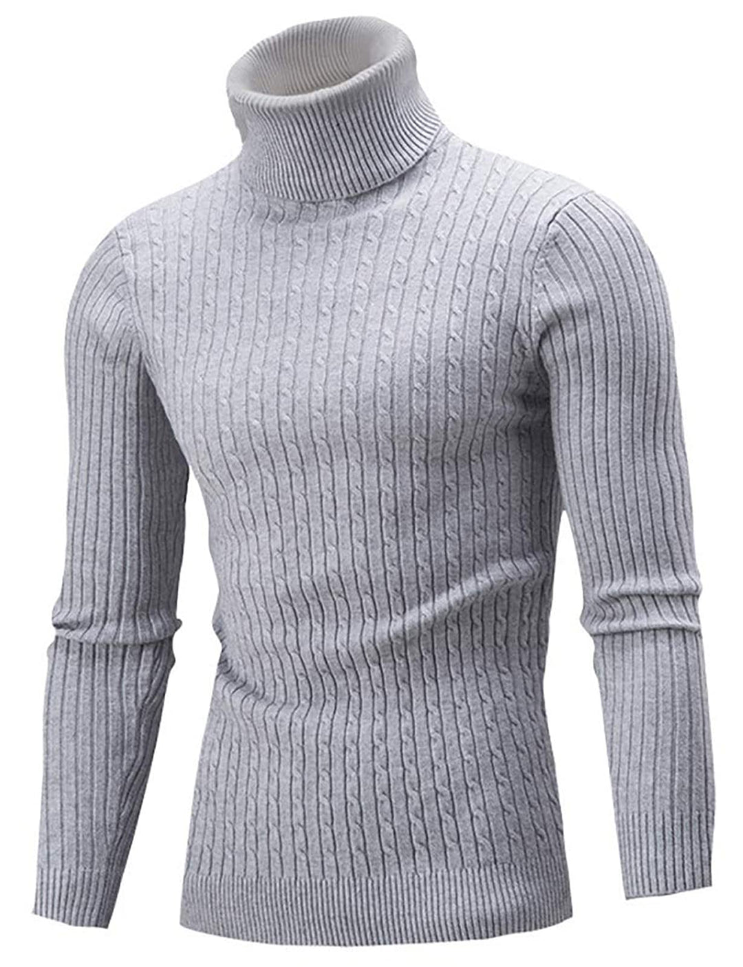 AIDEAONE Rollkragenpullover Herren Stehkragenpullover Winter Pullover Rollkragenstrickpullover Rollk