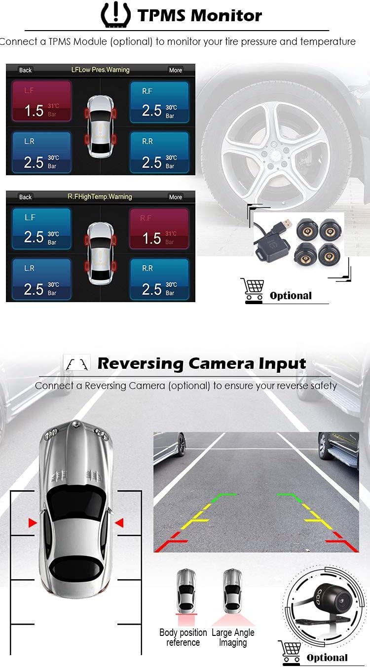 Erisin 7" Android 11.0 Autoradio mit Navi GPS für Opel Antara Astra Corsa C/D Meriva Signum Vivaro Z