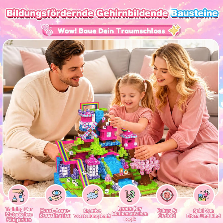 Magnetische Bausteine, 150 PCS Magnetbausteine Kinder Spielzeug ab 3 Jahre Geschenk Mädchen 3 4 5 6