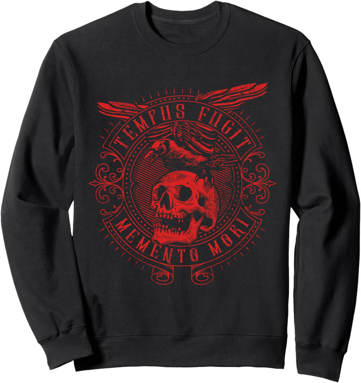 Tempus Fugit Memento Mori lateinischer Spruch Sweatshirt