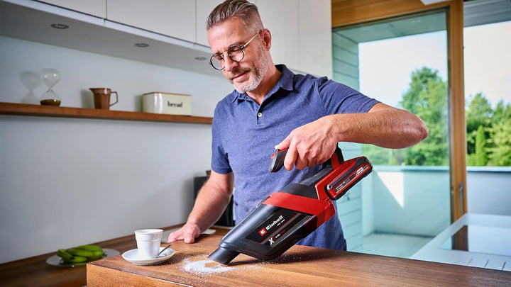 Einhell Akku-Handstaubsauger TE-HV 18/06 Li-Solo Power X-Change (18 V, 72 mbar Saugleistung, inkl. F