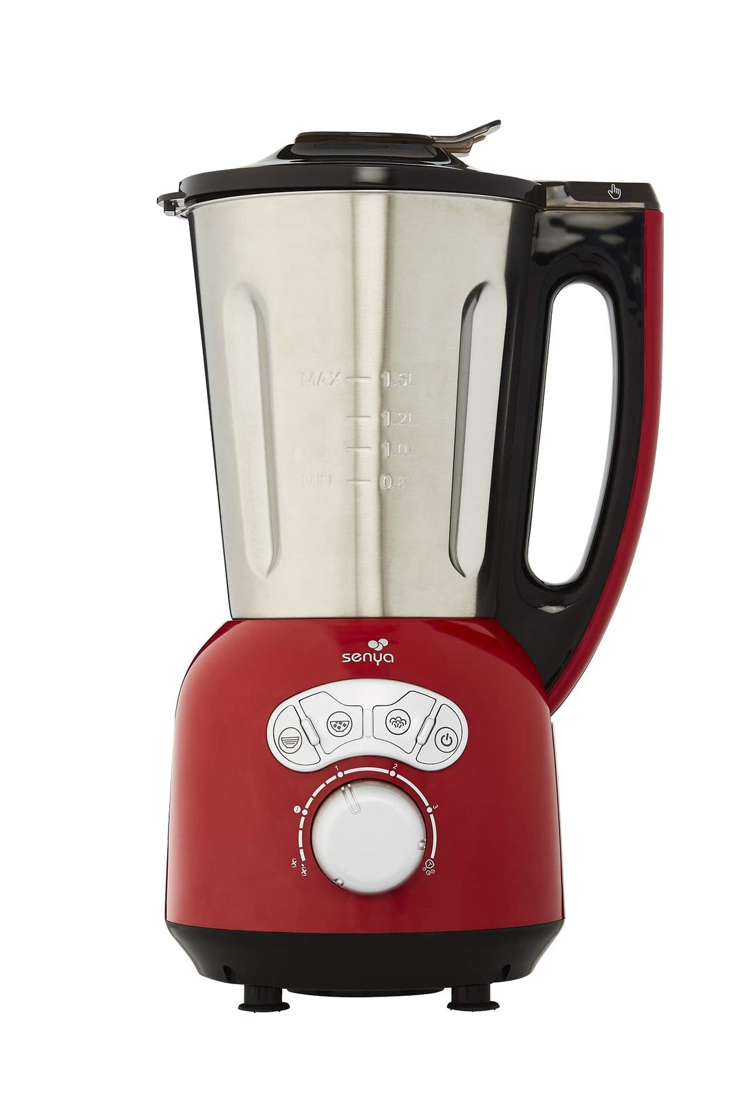 Senya SYCP-HB008R Edelstahl Cook &amp; Ice V3, Mixer sahnehaltige/fein pürierte Suppe, Dampfkochen, Crus