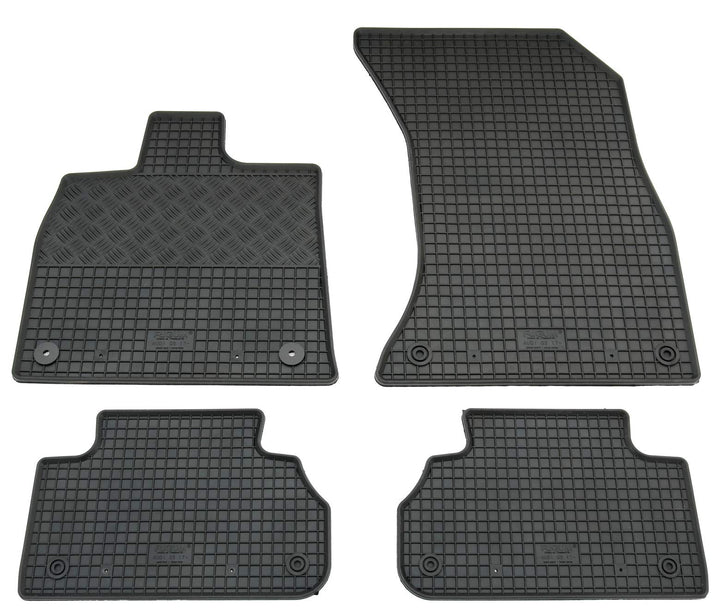Gummi Fussmatten Set, 4teilig, Gummifussmatten Gummimatten Matten