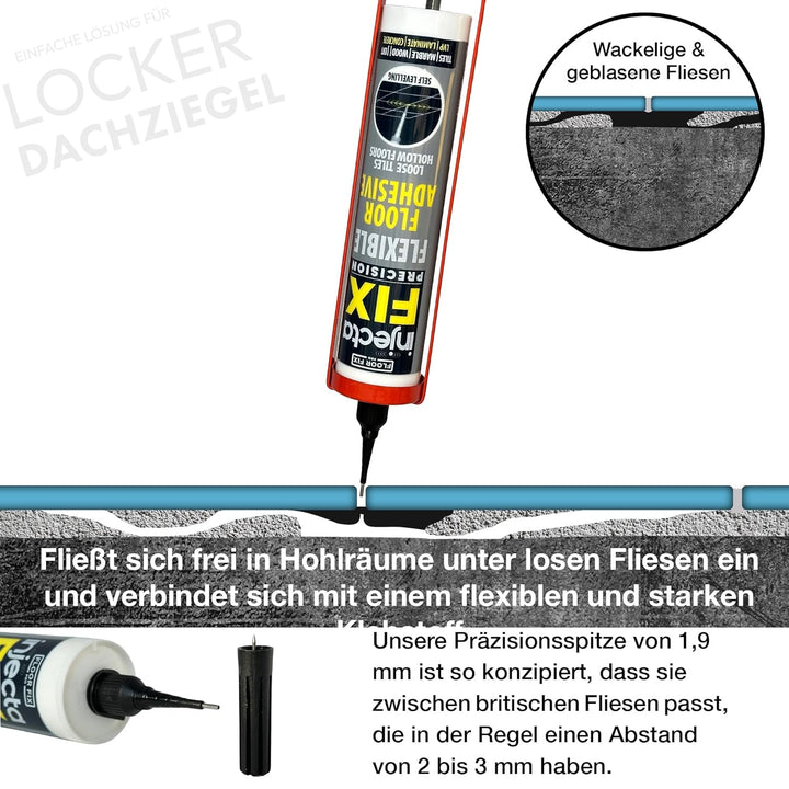 Precision Von Floor-Fix Pro: Befestigt Lose Fliesen – Für Lose Und Hohle Fliesen, Holz, LVT Und Lami