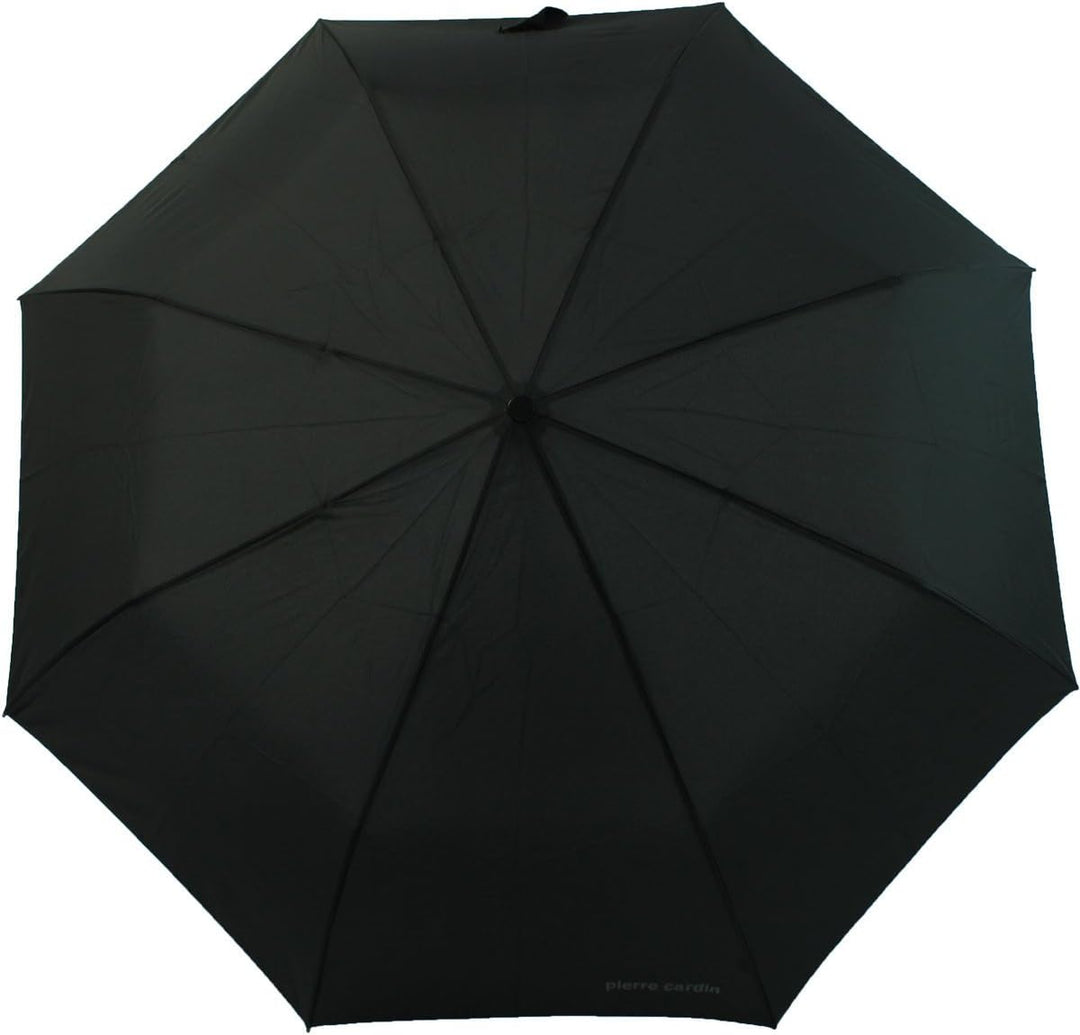 Pierre Cardin Parapluie pliant pour homme - Ouverture et fermeture automatiques - Poignée bois - Noi
