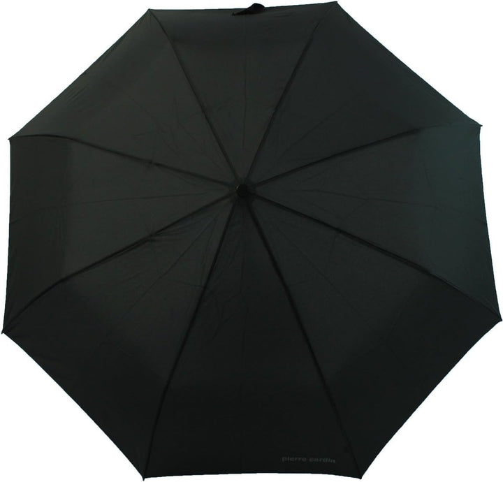 Pierre Cardin Parapluie pliant pour homme - Ouverture et fermeture automatiques - Poignée bois - Noi