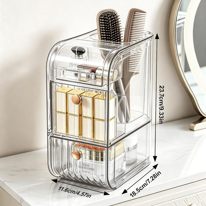 Schubladen Organizer Schminktisch mit Pinselhalter Kosmetik,