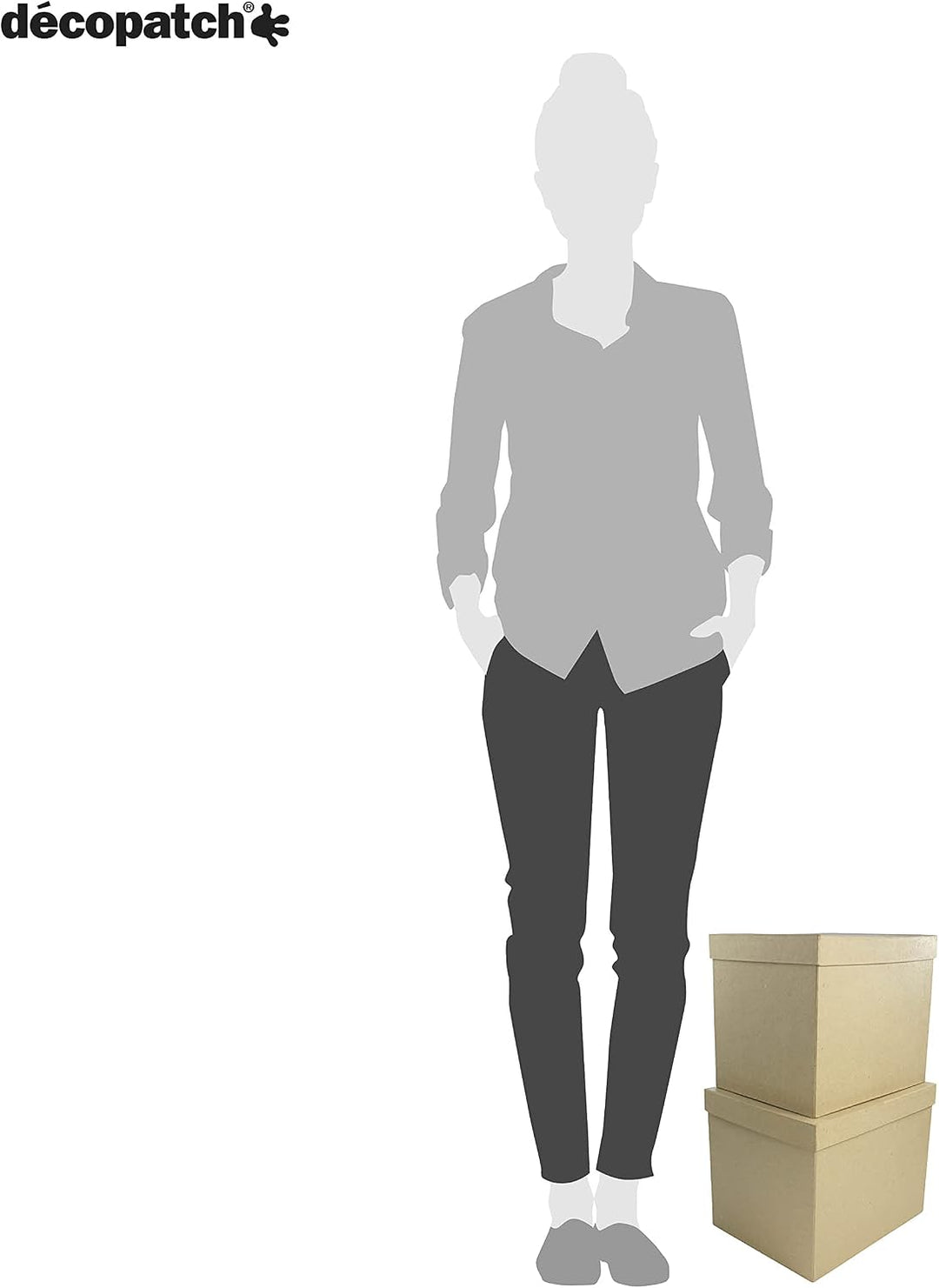 Décopatch BTS911C Packung mit 2 Boxen (zum Verzieren und Personalisieren, rechteckig, 25 x 20 x 20 c
