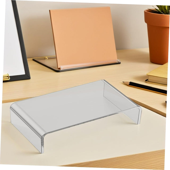TOPBATHY Monitorständer Löschen Acrylmonitor -Ständer Transparent Monitor Riser Stand für Computer -