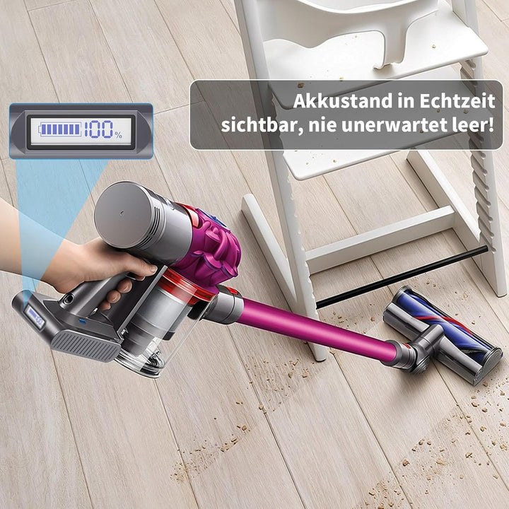 6000mAh V6 Akku für Dyson, Ersatzakku für Dyson V6 Akku with LCD(2 Filters), V6
