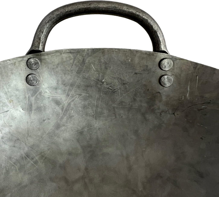 Wok 30 cm Ø mit 2 Griffen und rundem Boden für Gas Herd Induktionsmulde Grill Gastronomie Wokpfanne