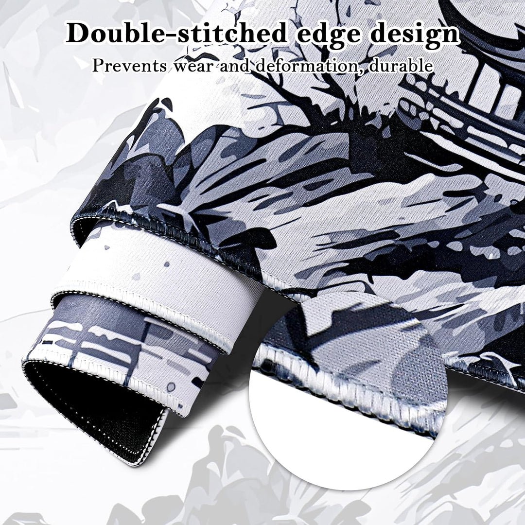 Mauspad XXL, Grosses Mouspad 900x400mm, Gaming Mausepad Improved Precision and Speed, Mousepad mit V