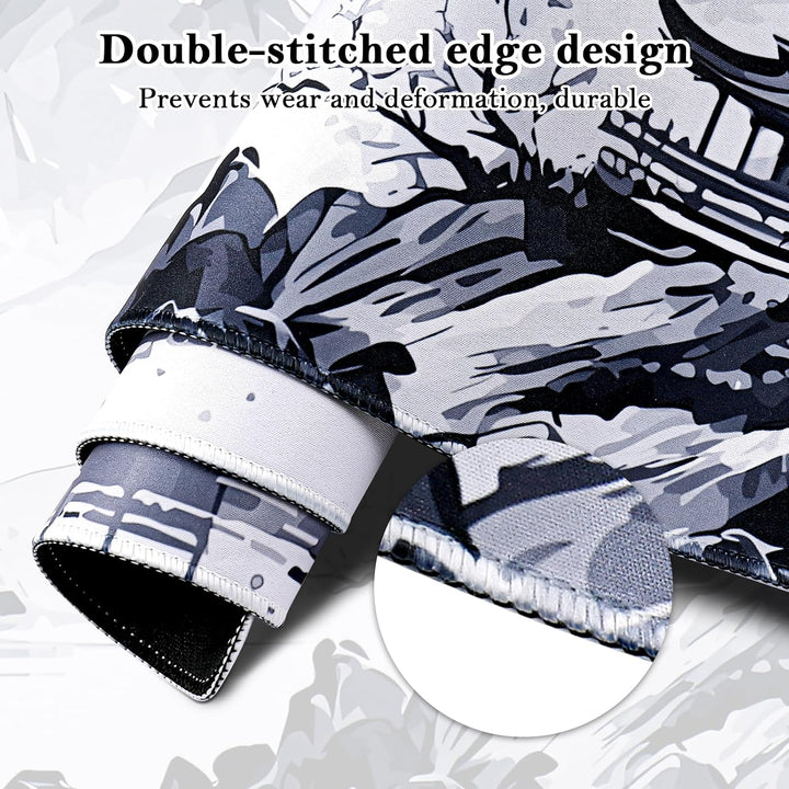 Mauspad XXL, Grosses Mouspad 900x400mm, Gaming Mausepad Improved Precision and Speed, Mousepad mit V