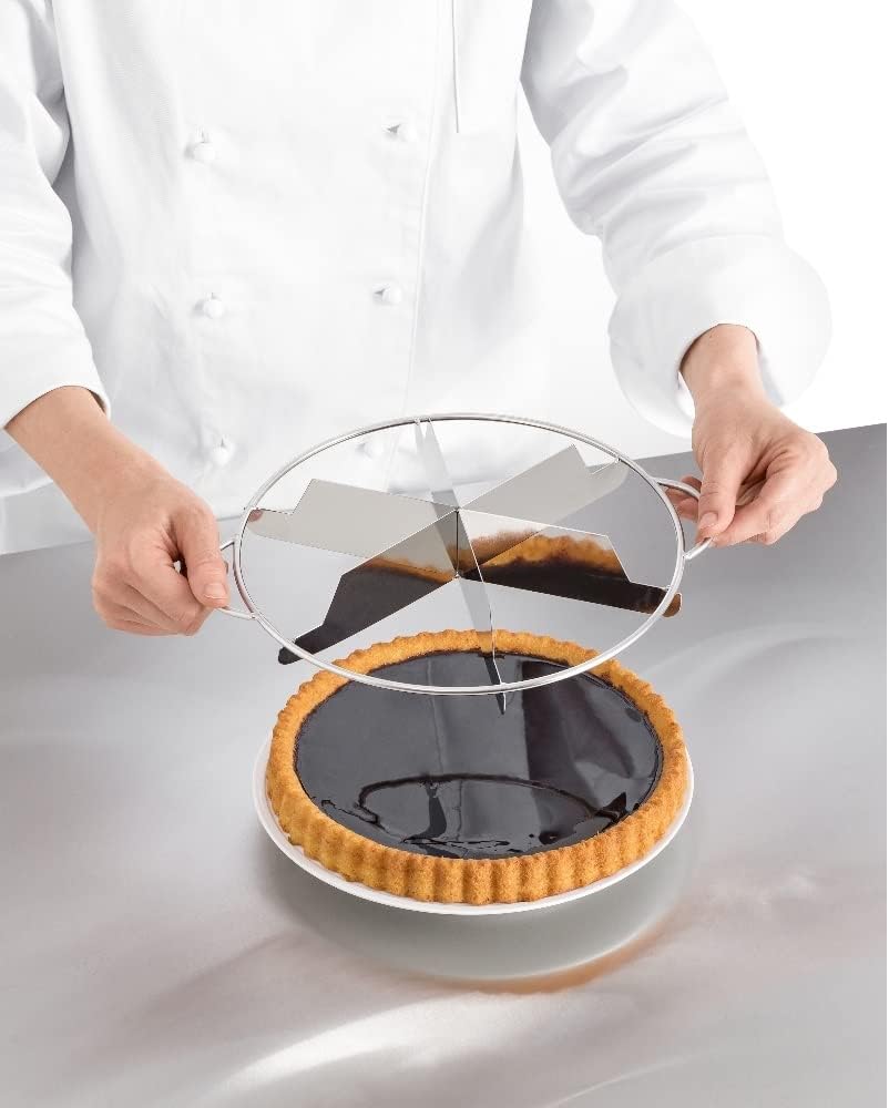 Tortenteiler | Rund | Edelstahl |Kuchenteiler | Kuchen Slicer Tortenteiler | Kunststoff Tortenteiler