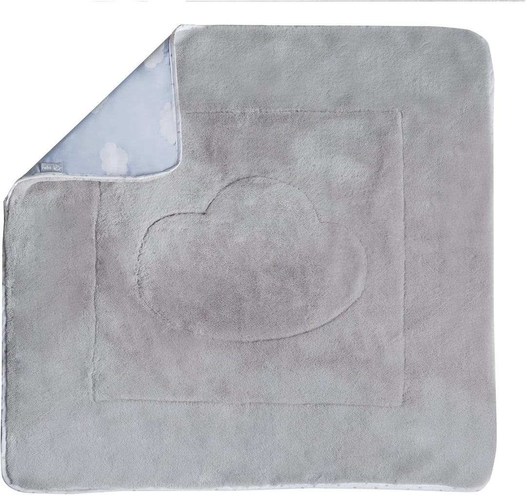 roba Babydecke Kleine Wolke aus Baumwolle - 80 x 80 cm - Kuscheldecke zum Schlafen, Krabbeln &amp; Spiel