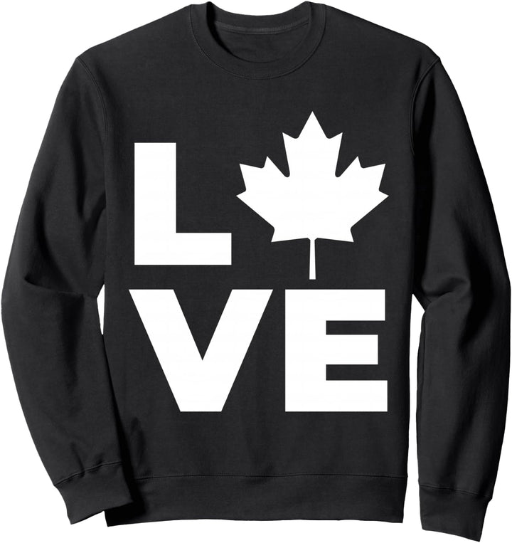 Kanada Flagge Liebe LVE Kanada Ahornblatt Sweatshirt