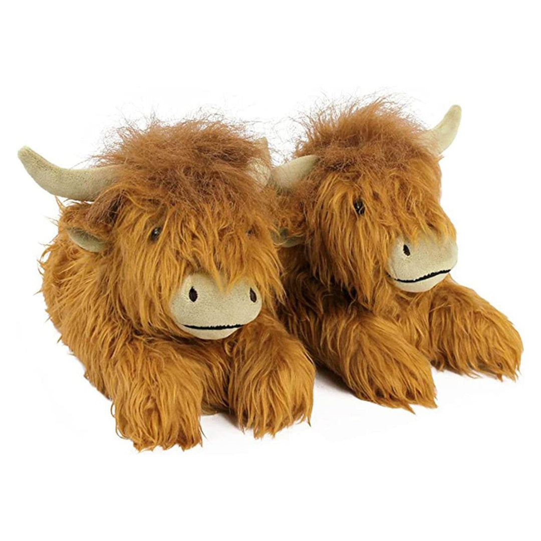 Highland Kuh Hausschuhe, Schottische Hochlandrinder Hausschuhe, Cute Animal Slippers, Unisex Hochlan