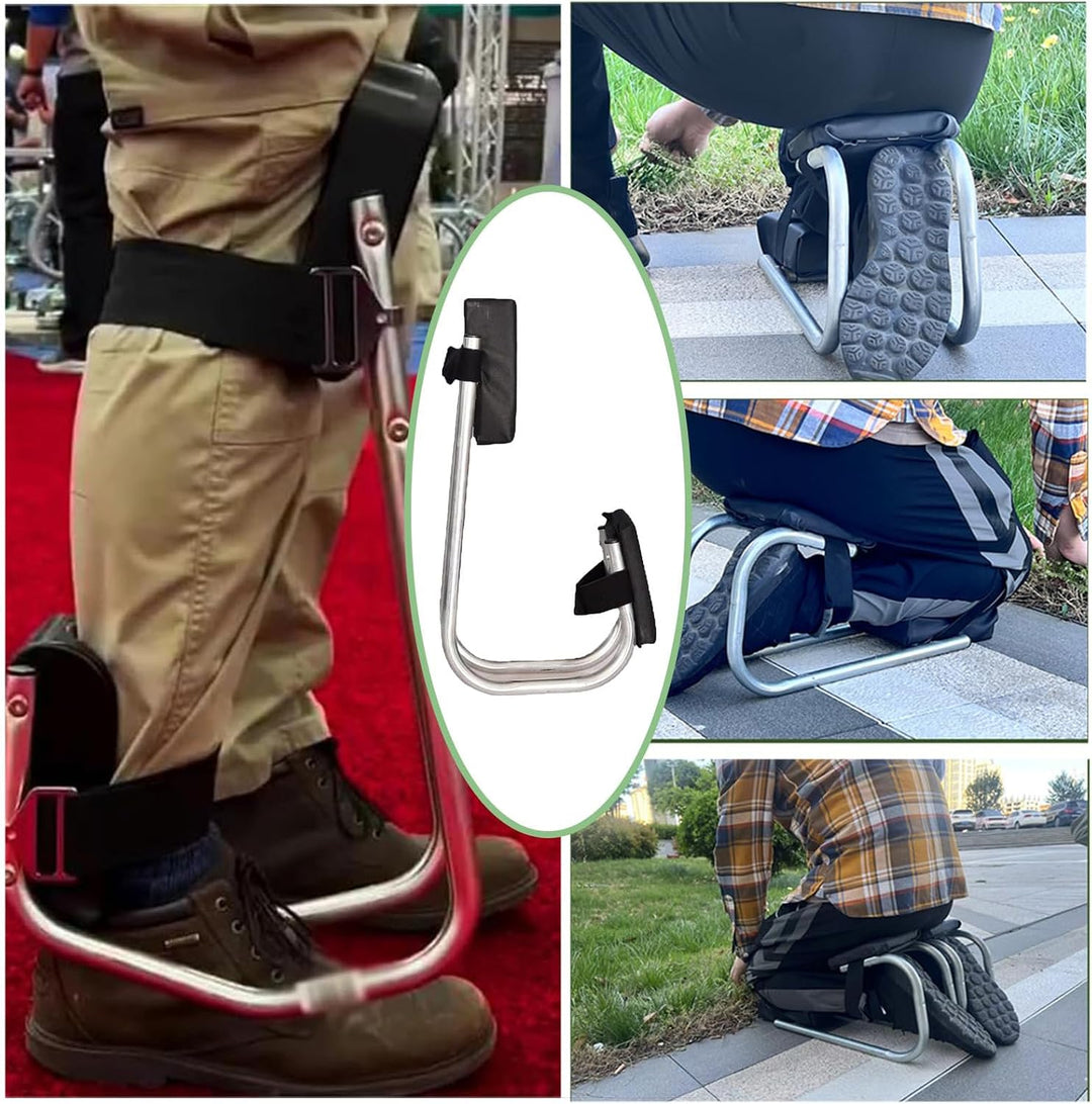 Garten Kniesitz und Sitz Ergonomisches Schwerlast-Hockerpolster Mit Schwarz, Schwarz
