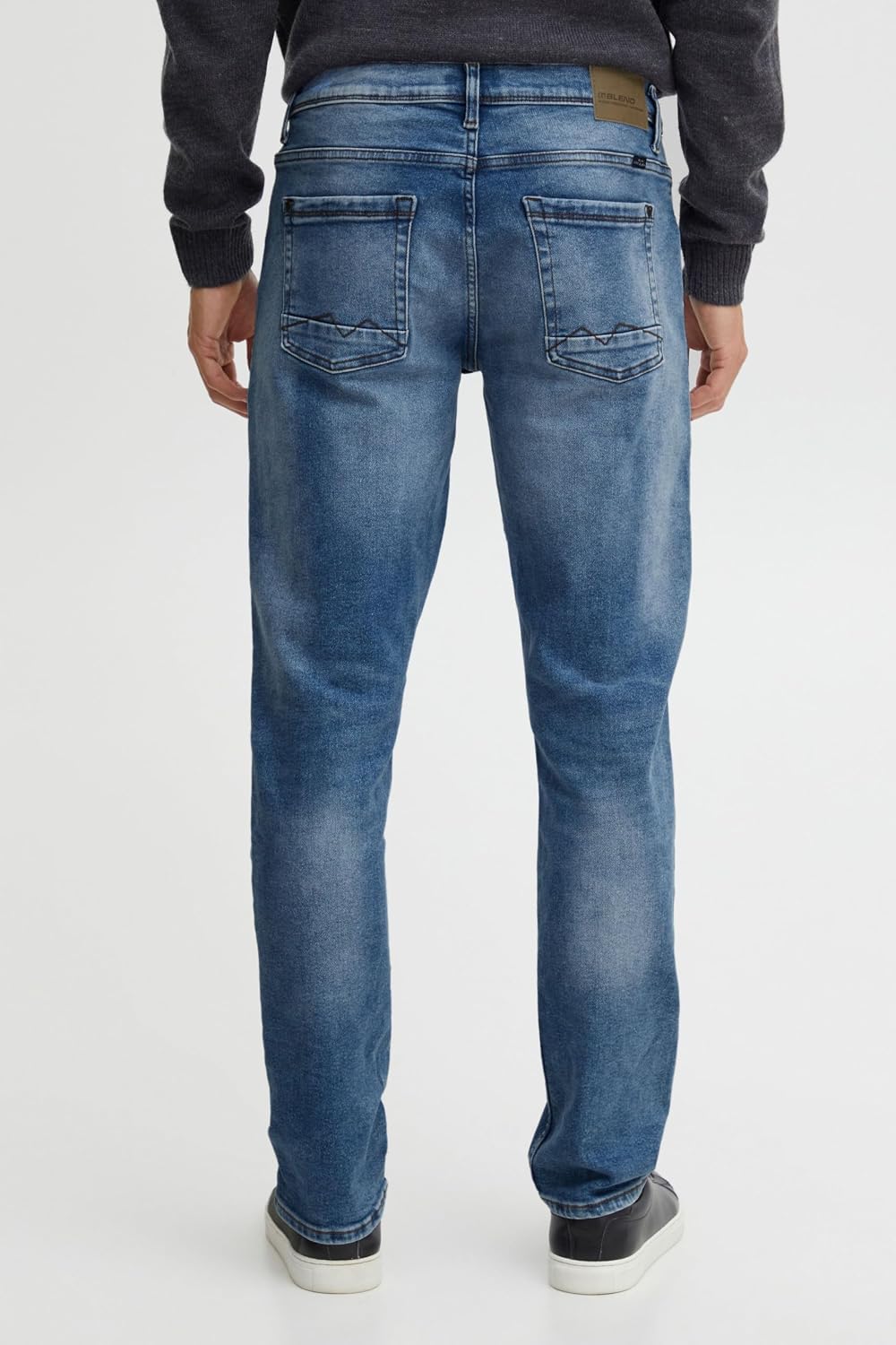 b BLEND Herren Blend Blizzard Fit-Multiflex-Straight Denim-Noos Jeans 28W / 30L Denim Middle Blue (2