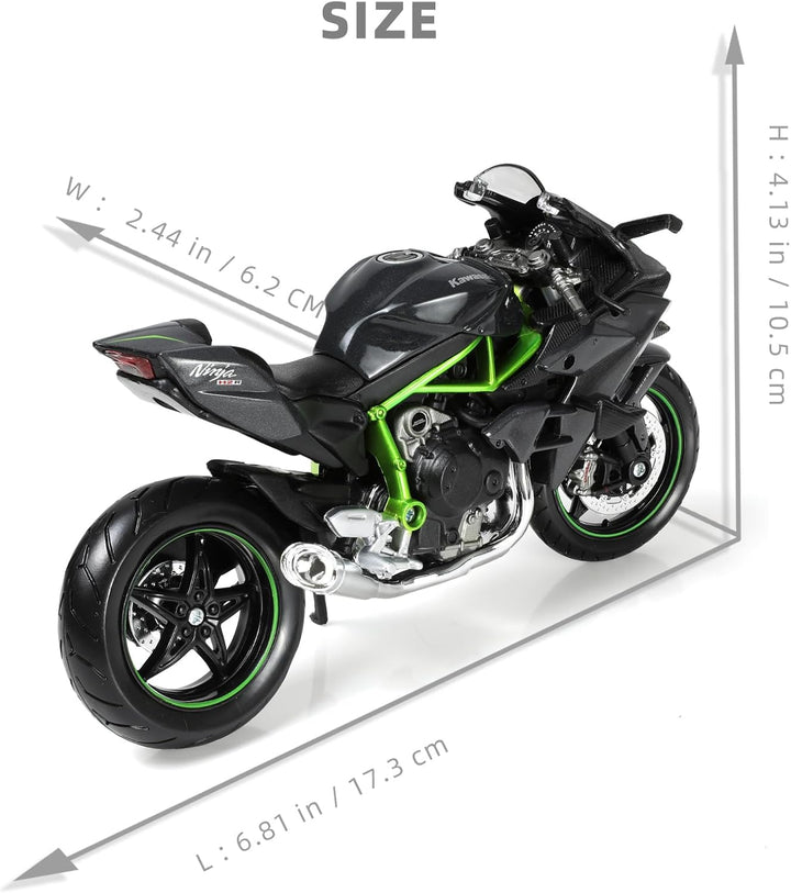 1:12 Motorrad Modell Kompatible für Kawasaki Ninja H2R Metall Diecast Motorrad Modell Spielzeug Mini