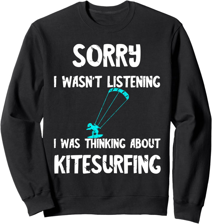 Kitesurfing Kite Surfen Windsurfen Kitesurfen Kitesurfer Sweatshirt