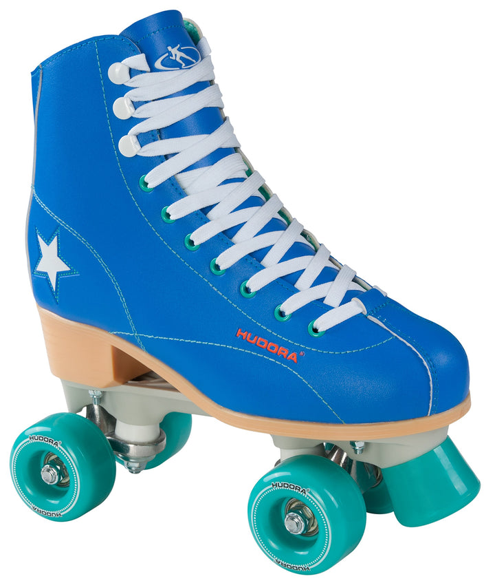 HUDORA Disco Rollerskates Rollschuh Blau/Grün 36 Rollschuh, Blau/Grün 36 Rollschuh