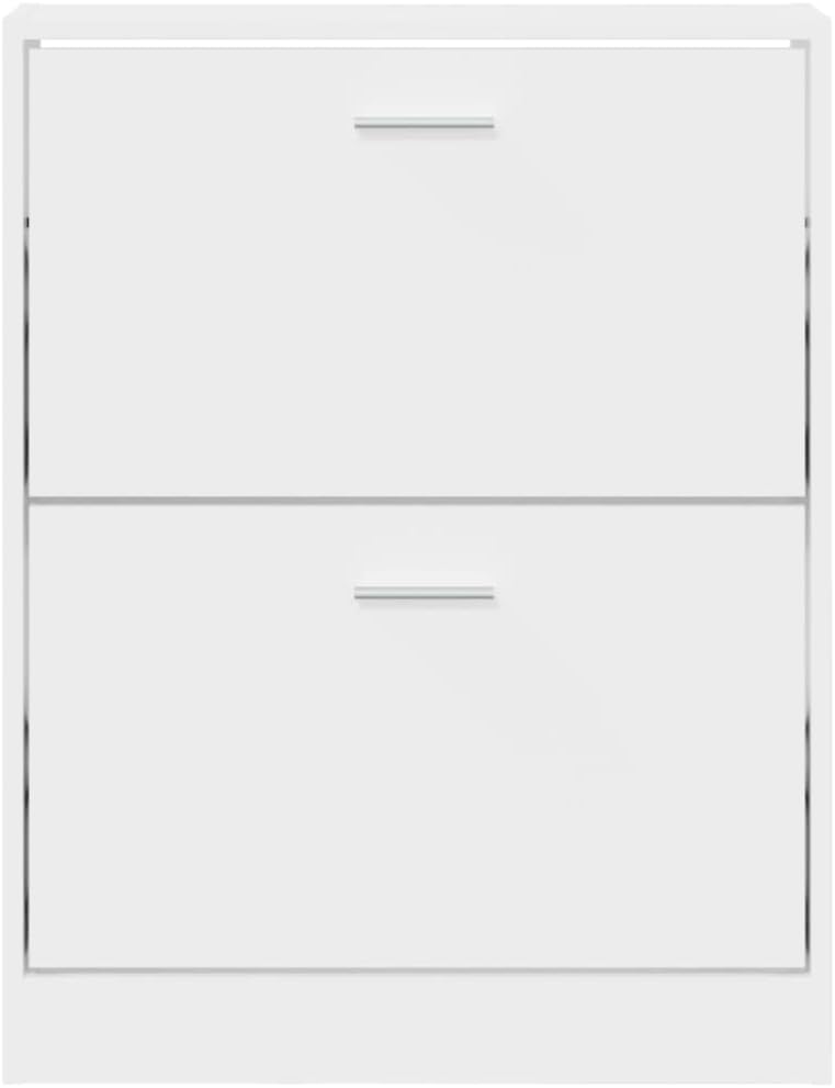 Schuhschrank Weiss 59x17x81 cm Holzwerkstoff, Schuhe Organizer, Schuhe Aufbewahrung, Schuhregal für