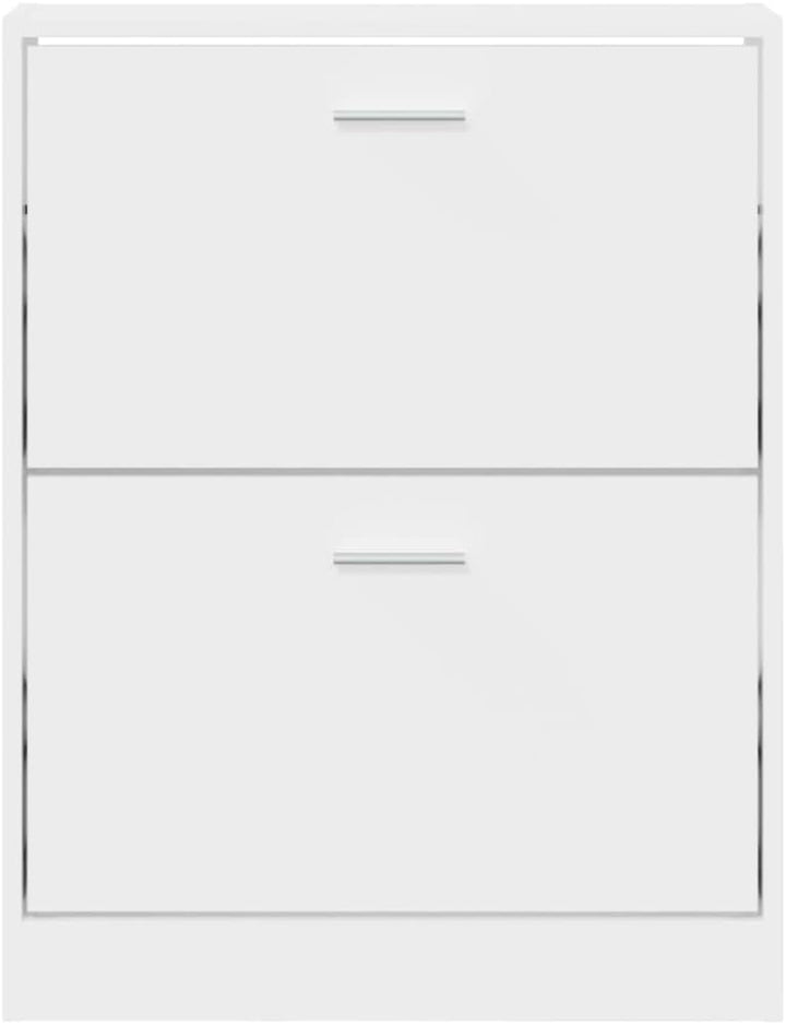 Schuhschrank Weiss 59x17x81 cm Holzwerkstoff, Schuhe Organizer, Schuhe Aufbewahrung, Schuhregal für