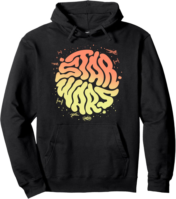 Star Wars Psychedelic Text Logo Pullover Hoodie