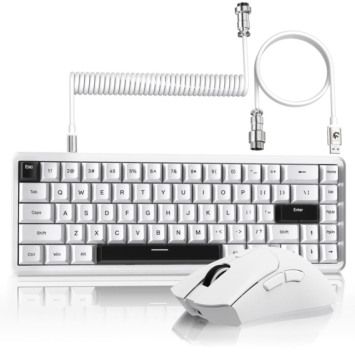 MAMBASNAKE x ATTACK SHARK Wired Gaming Tastatur und Maus Combo, X65HE Gaming Keyboard and Mouse Set