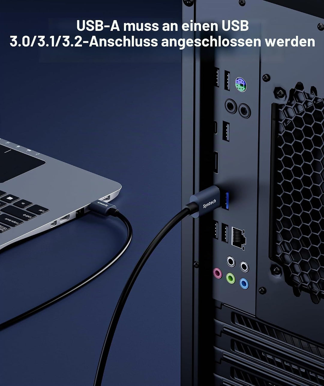 Syntech Link Kabel 6M/20FT Kompatibel mit Quest 3/2/Pro und Pico4/Pro Zubehör und PC/Steam VR, High