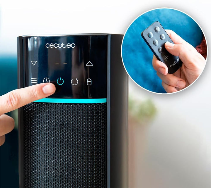 Cecotec Keramik-Heizlüfter ReadyWarm 2070 Max, 2000W, Digitalanzeige, Touch- und Fernbedienung, Oszi