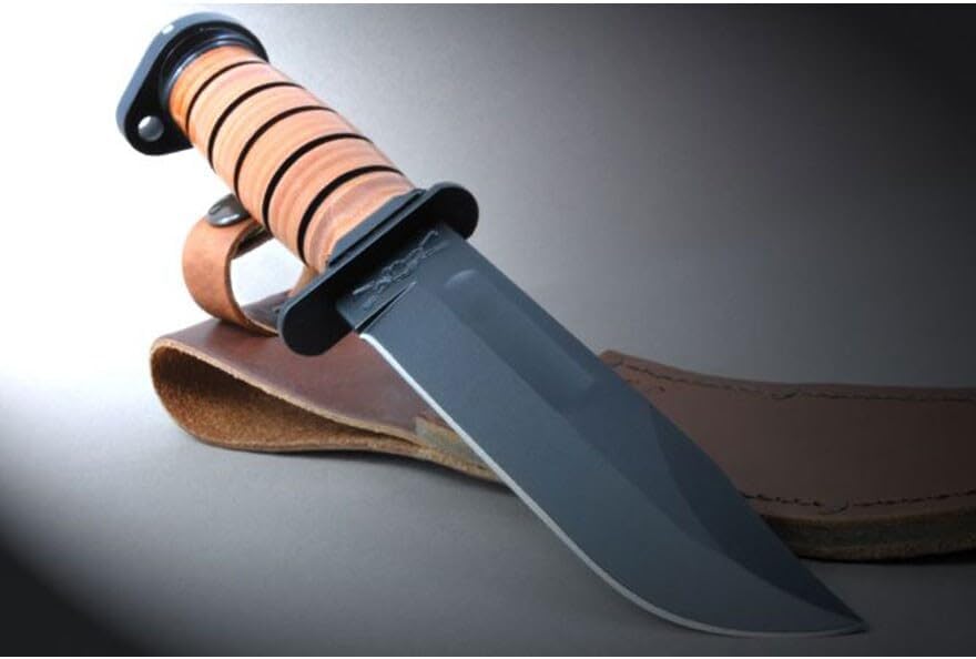 Ka-Bar 1317 Des Hundes Kopf Allzweckmesser, Schwarz