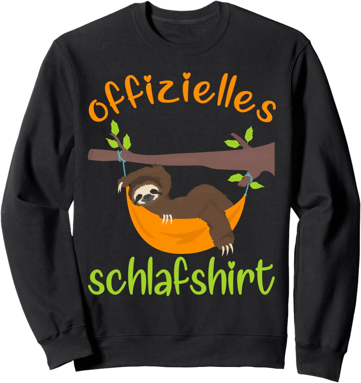 Schlafhemd Schlafanzug Nachthemd Faultier Sweatshirt