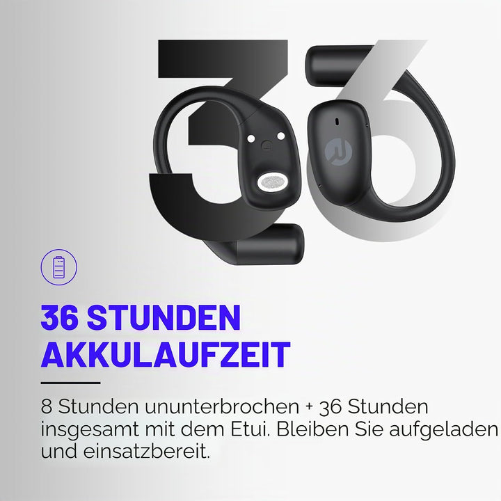 Raycon Essential Open Earbuds – True Wireless Open Ear Bluetooth 6.0 Kopfhörer, ultraleicht, bequeme