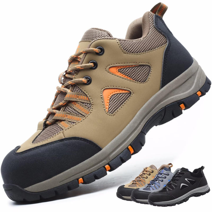 Arbeitsschuhe Herren Sicherheitsschuhe Damen Leicht Atmungsaktiv rutschfeste Anti Smashing Stahlkapp