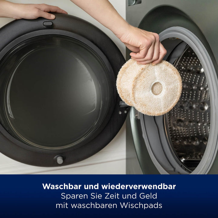 BISSELL Zubehör-Kit Für SpinWave + Vac | Waschbare und Wiederverwendbare Mopps Mit Filter | Enthält