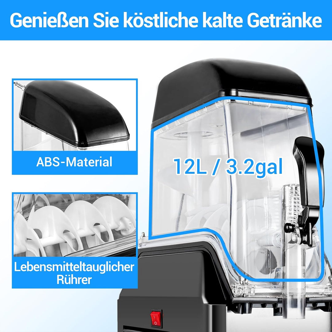 Kommerzielle Slush Maschine - 1 Tanks 12 Litres Margarita Maschine Frozen Drink Maker für Restaurant