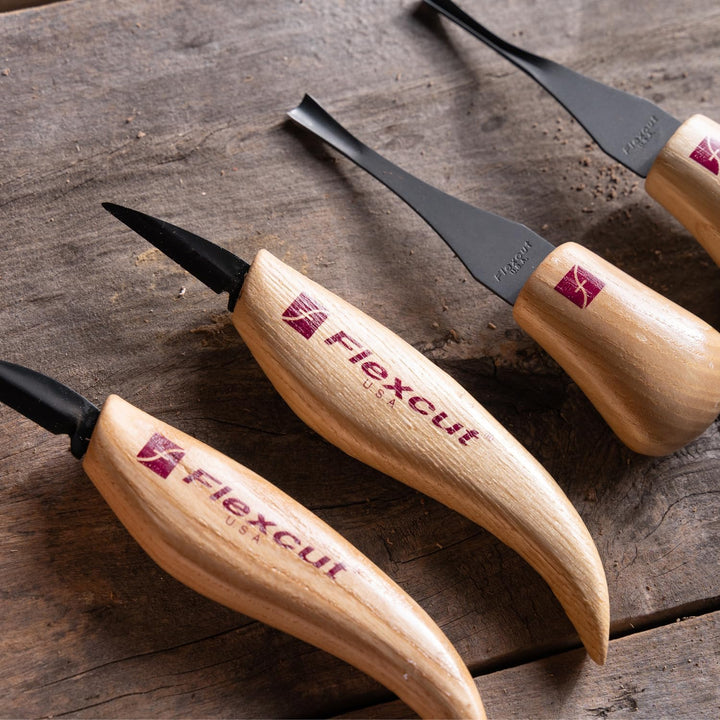 Beginner Palm &amp; Knife Carving Set