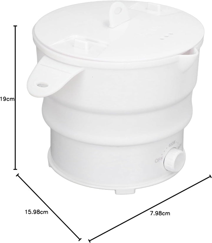 Elektrischer Kocher, faltbar, für Reisen, multifunktional, Silikon, Lebensmittelqualität, 1,2 l, bre