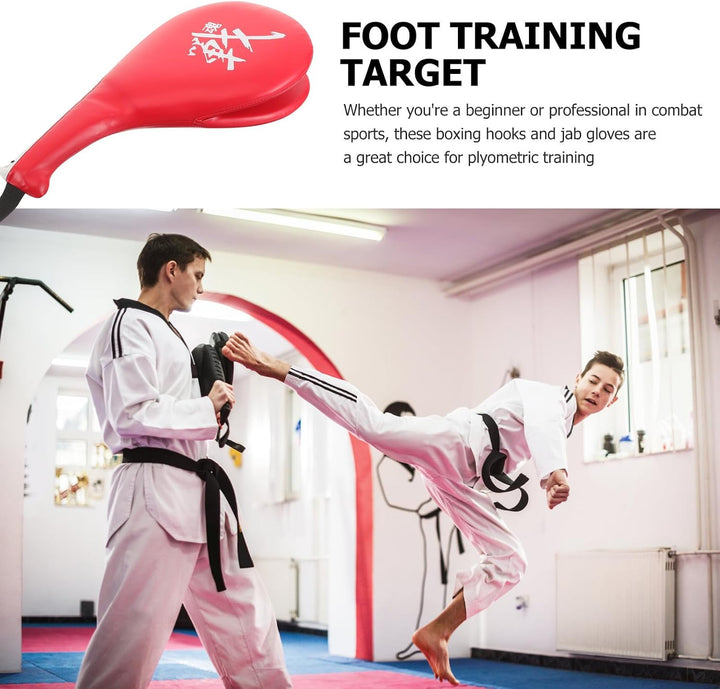 Taekwondo Trittpolster Rot aus Pu für Kickboxen und Plyometrie