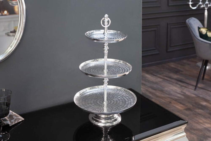 Etagere ORIENT - 50cm - silber - Metall-Aluminium-Legierung Unikat, 50cm