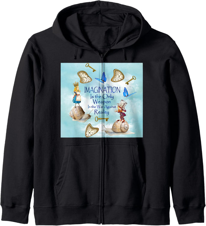 A Day in Wonderland - IMAGINATION Quote Kapuzenjacke