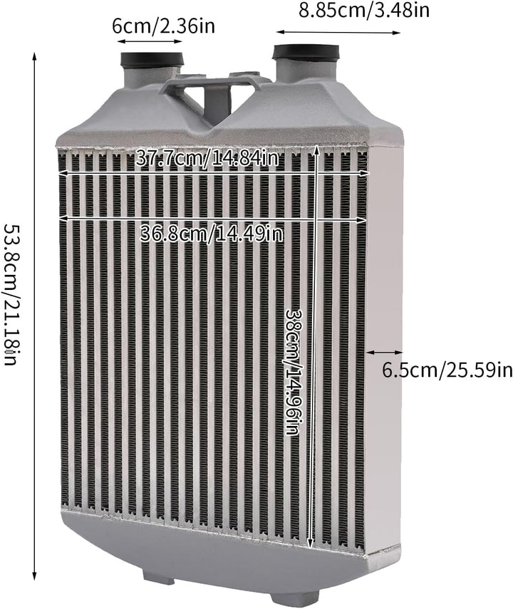 Intercooler Aluminium für Auto Turbo Intercooler, Intercooler Turbolader, Leistung, Universal, Front