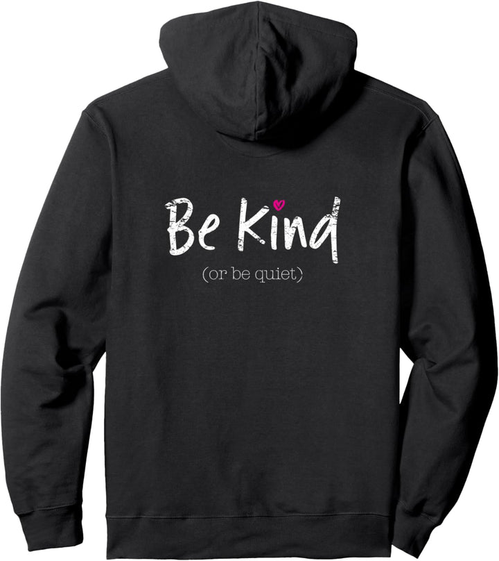 Be Art or Be Quiet Inspirierendes positives Sprichwort Pullover Hoodie