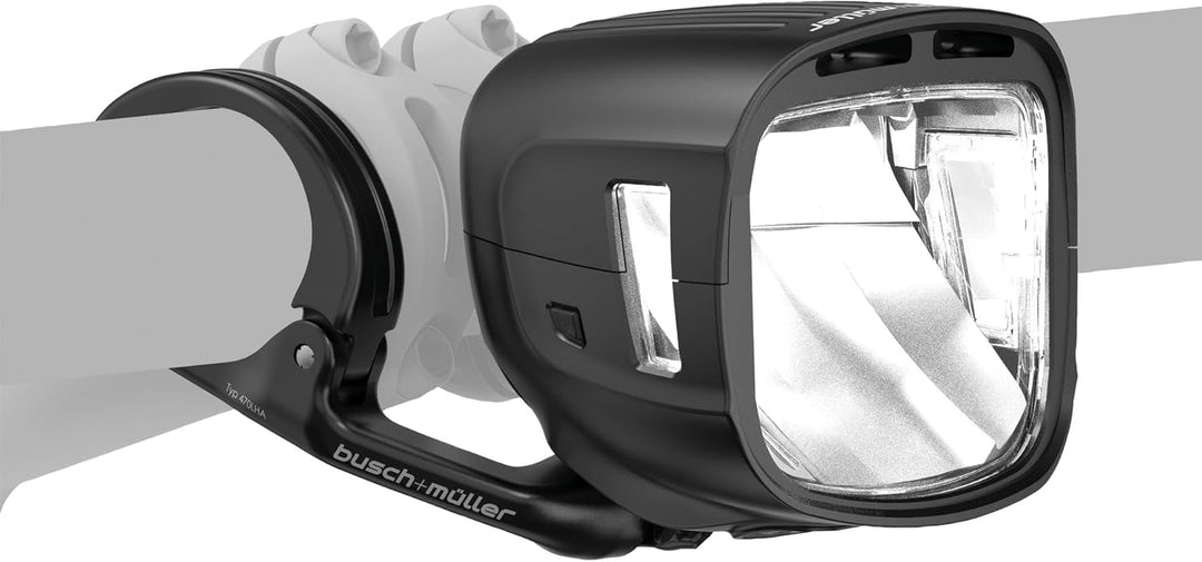 Busch + Müller Dynamo-Scheinwerfer IQ-XL Highbeam B+M schwarz Stand-/Tagfahrlicht Sensor 30