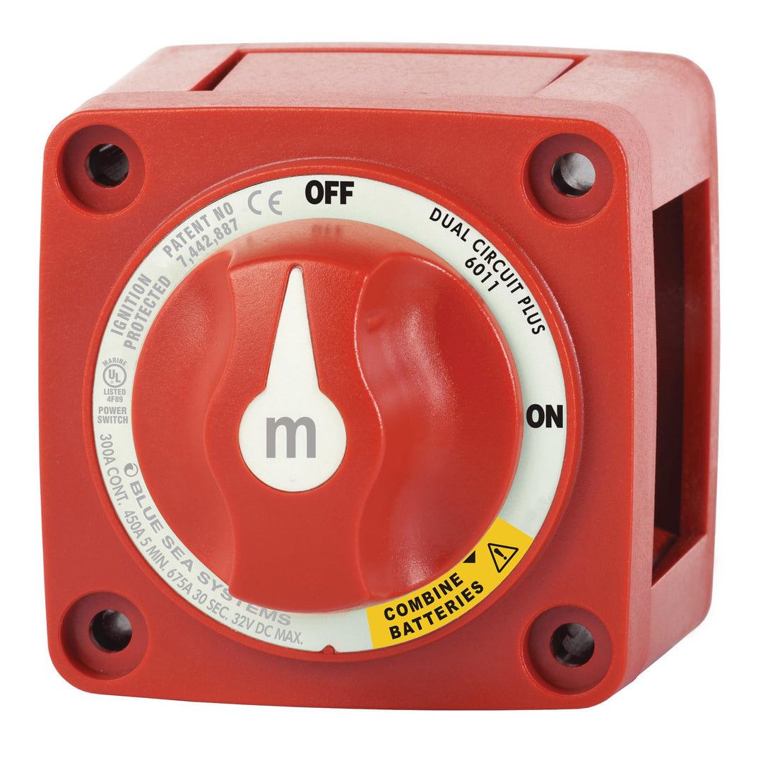 Blue Sea Systems Batterieschalter m-Serie, 300 A, Dual Circ. Plus MULTICOLOR, Dual Circ. Plus MULTIC