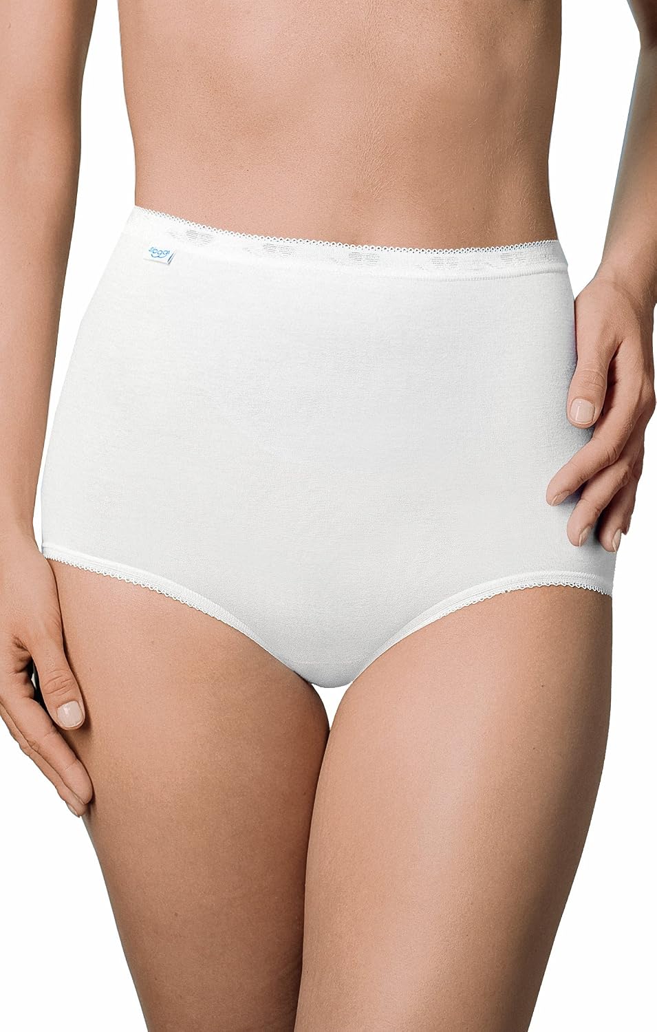 Sloggi Damen Unterhose Basic+ Maxi / 3-Pack L Weiss, L Weiss